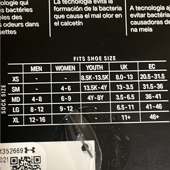 New Under Armour Socks Crew - Picture 2 of 4